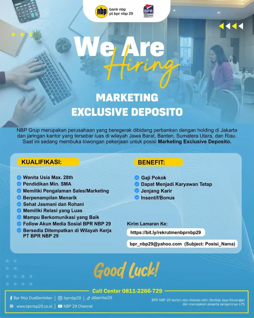 Lowongan Kerja BPR NBP 29 Subang